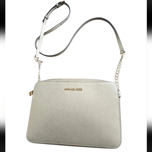 MICHAEL KORS Signature  Jet Set Travel Messenger Crossbody Folio Bag Rare - Picture 1 of 16